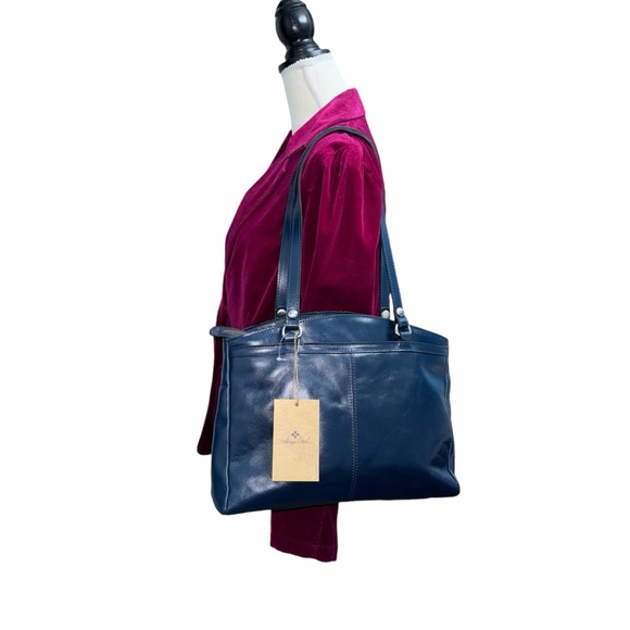 Patricia Nash (NWT) Poppy Genuine Italian Leather, Tote/Lap Top Bag - Picture 4 of 11